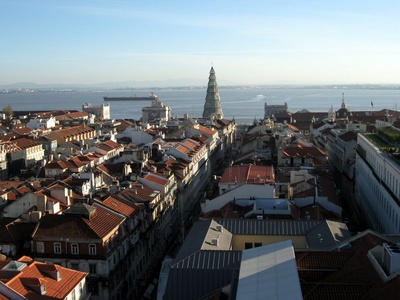 Lisbon - View From Chiado Over Baixa